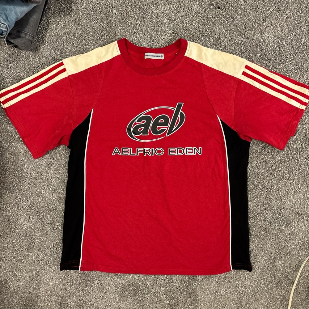Aelfric Eden Red and Cream Kids Tee